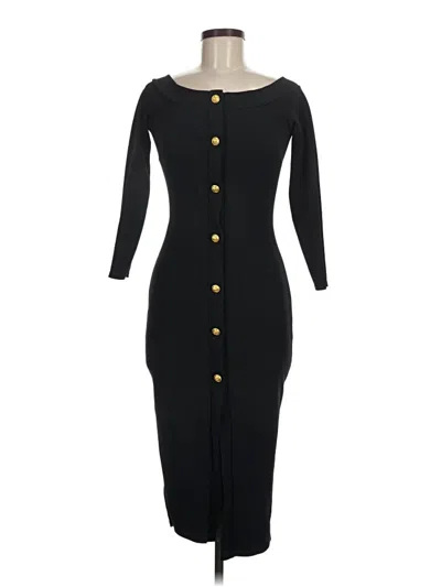 Pre-owned Boohoo Casual Dress In Black
