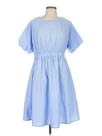 Pre-owned Boohoo Casual Dress In Blue