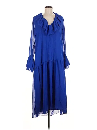 Pre-owned Boohoo Casual Dress In Blue