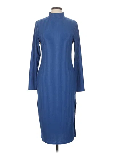Pre-owned Boohoo Casual Dress In Blue