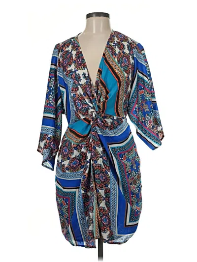 Pre-owned Boohoo Casual Dress In Blue