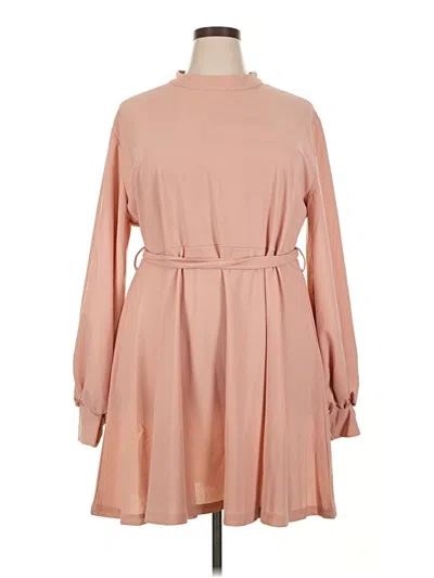 Pre-owned Boohoo Casual Dress In Brown