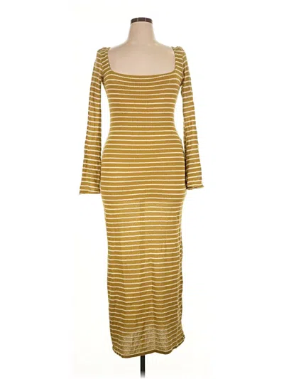 Pre-owned Boohoo Casual Dress In Gold