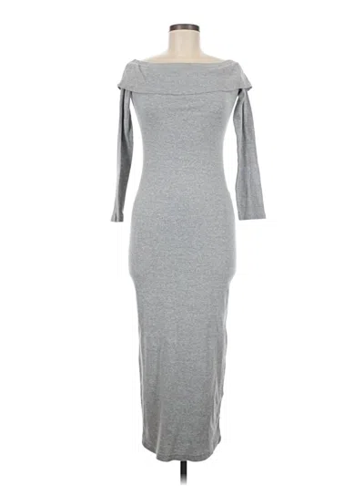 Pre-owned Boohoo Casual Dress In Gray