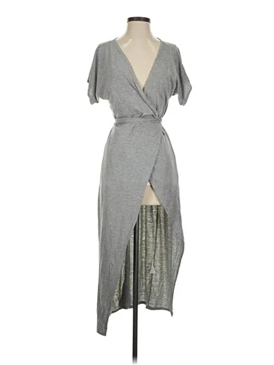 Pre-owned Boohoo Casual Dress In Gray