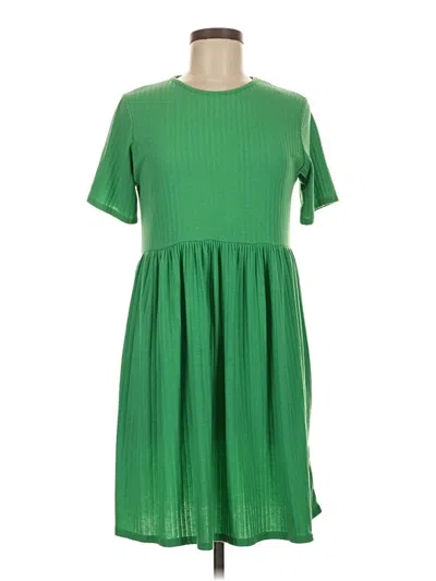 Pre-owned Boohoo Casual Dress In Green