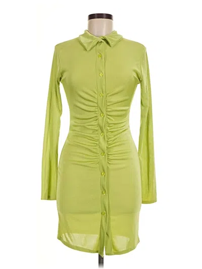 Pre-owned Boohoo Casual Dress In Green