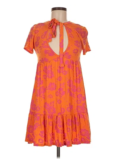 Pre-owned Boohoo Casual Dress In Orange