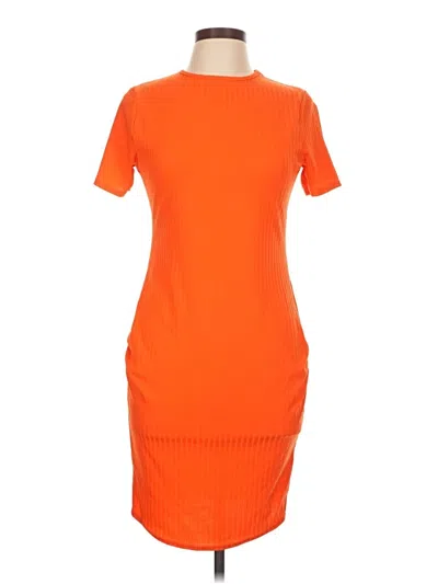 Pre-owned Boohoo Casual Dress In Orange