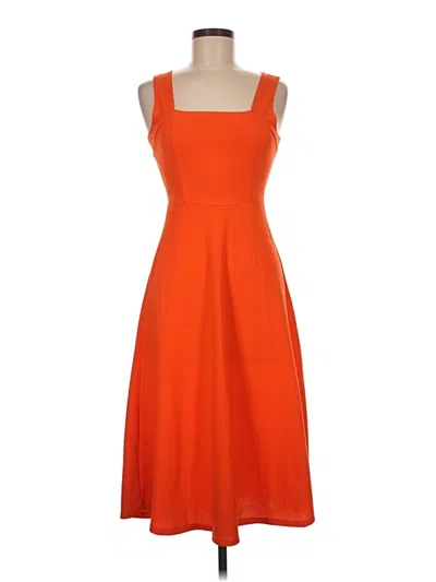Pre-owned Boohoo Casual Dress In Orange