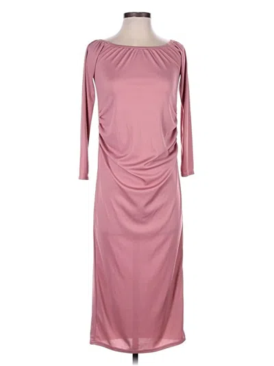 Pre-owned Boohoo Casual Dress In Pink