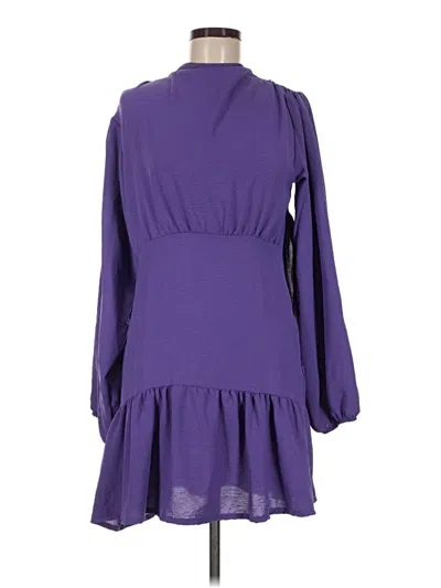 Pre-owned Boohoo Casual Dress In Purple