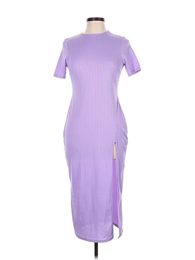 Pre-owned Boohoo Casual Dress In Purple