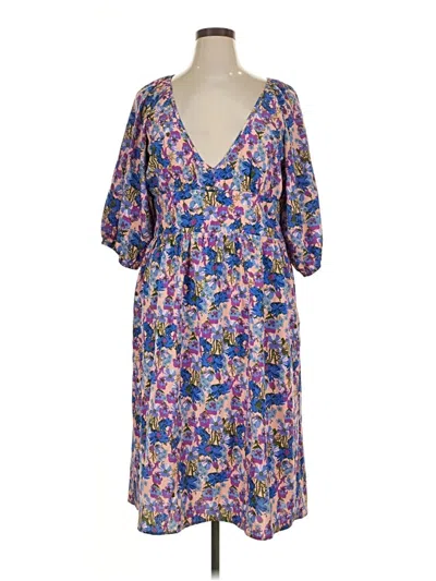 Pre-owned Boohoo Casual Dress In Purple