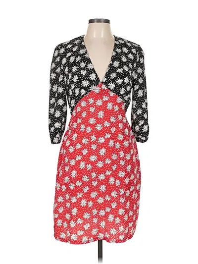 Pre-owned Boohoo Casual Dress In Red