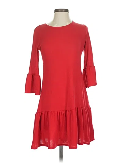 Pre-owned Boohoo Casual Dress In Red