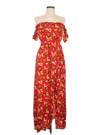 Pre-owned Boohoo Casual Dress In Red