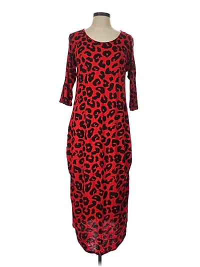 Pre-owned Boohoo Casual Dress In Red