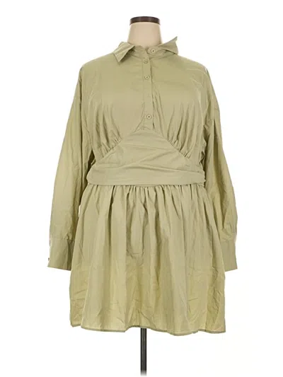 Pre-owned Boohoo Casual Dress In Tan