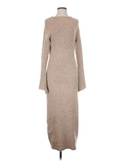 Pre-owned Boohoo Casual Dress In Tan