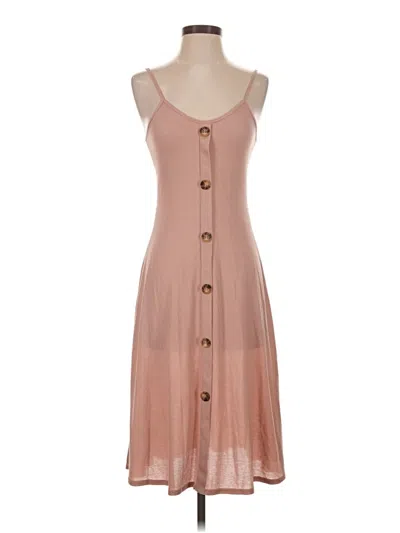 Pre-owned Boohoo Casual Dress In Tan