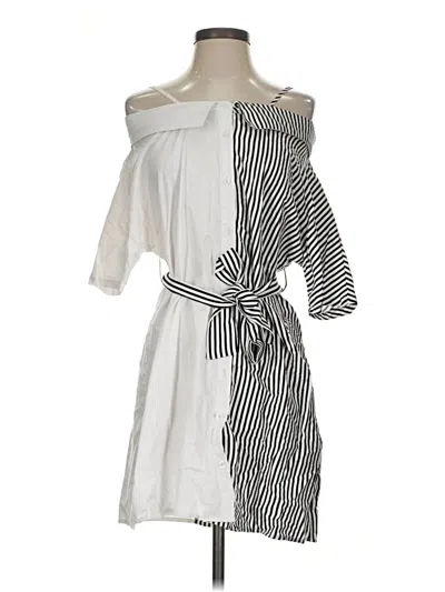 Pre-owned Boohoo Casual Dress In White