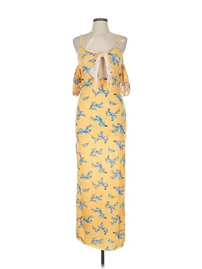 Pre-owned Boohoo Casual Dress In Yellow
