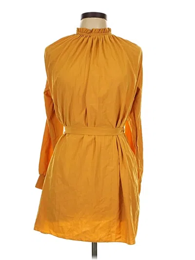 Pre-owned Boohoo Casual Dress In Yellow