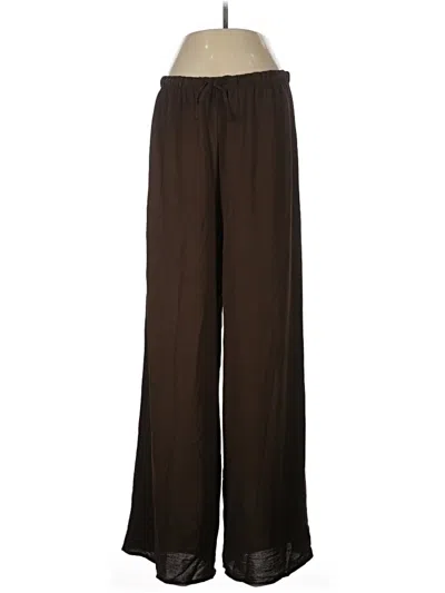 Pre-owned Boohoo Casual Pants In Brown