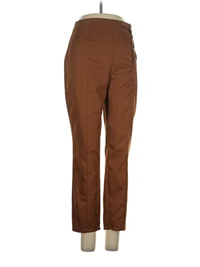 Pre-owned Boohoo Casual Pants In Brown