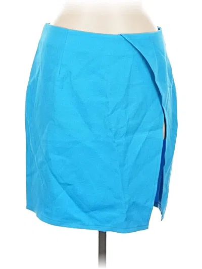 Pre-owned Boohoo Casual Skirt In Blue