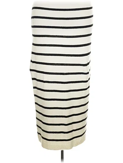 Pre-owned Boohoo Casual Skirt In Ivory