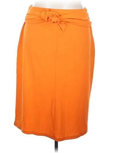 Pre-owned Boohoo Casual Skirt In Orange