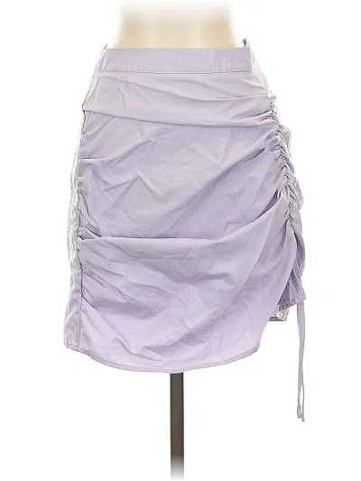 Pre-owned Boohoo Casual Skirt In Purple