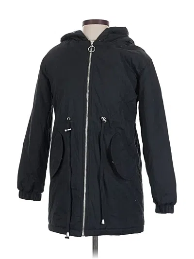 Pre-owned Boohoo Coat In Black