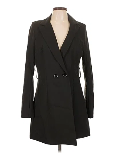 Pre-owned Boohoo Coat In Black