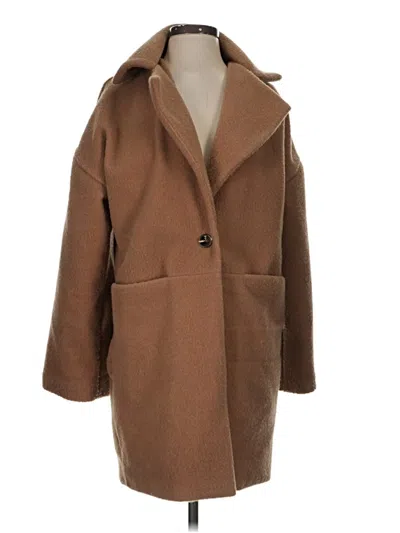 Pre-owned Boohoo Coat In Brown