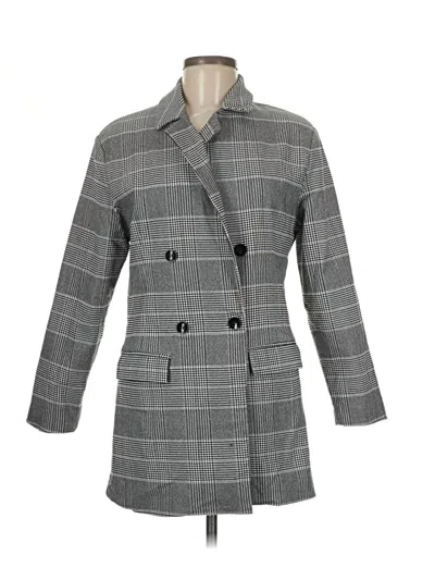 Pre-owned Boohoo Coat In Gray