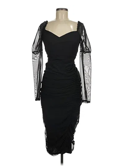Pre-owned Boohoo Cocktail Dress In Black