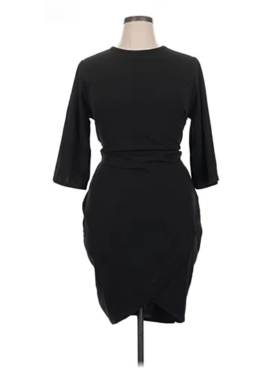 Pre-owned Boohoo Cocktail Dress In Black
