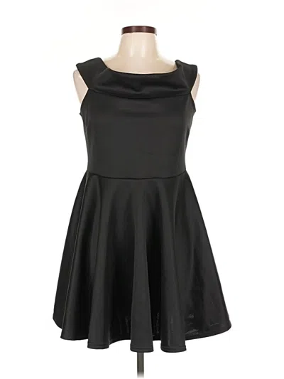 Pre-owned Boohoo Cocktail Dress In Black