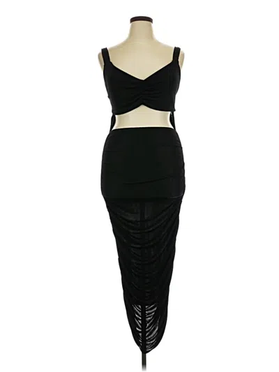 Pre-owned Boohoo Cocktail Dress In Black