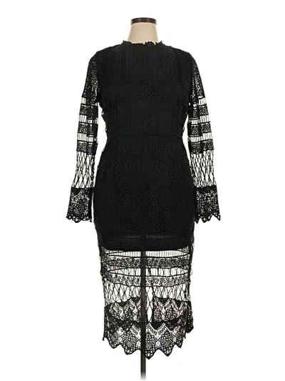 Pre-owned Boohoo Cocktail Dress In Black