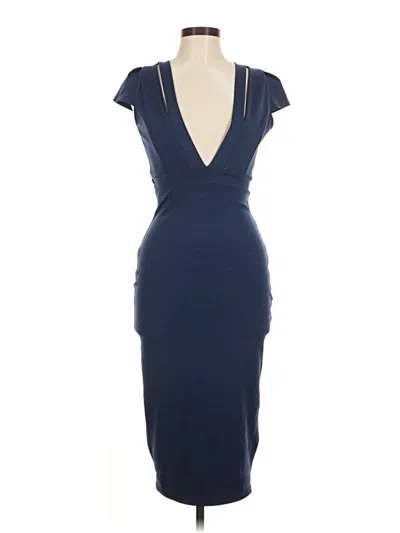 Pre-owned Boohoo Cocktail Dress In Blue