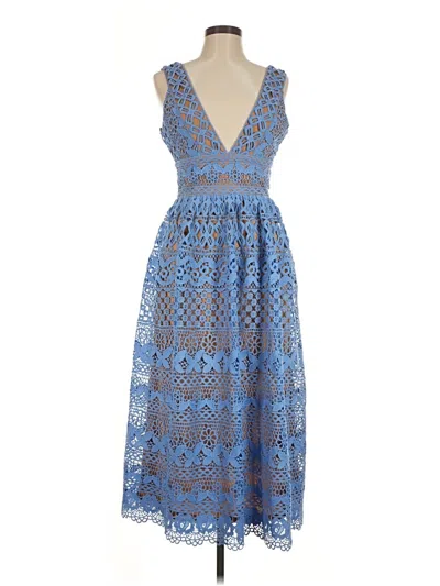 Pre-owned Boohoo Cocktail Dress In Blue