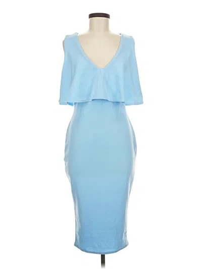 Pre-owned Boohoo Cocktail Dress In Blue