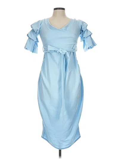 Boohoo Cocktail Dress In Blue
