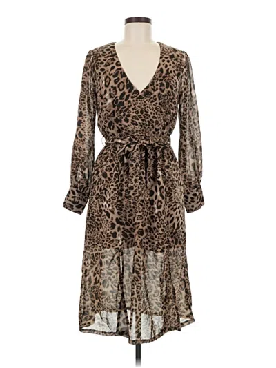 Pre-owned Boohoo Cocktail Dress In Brown
