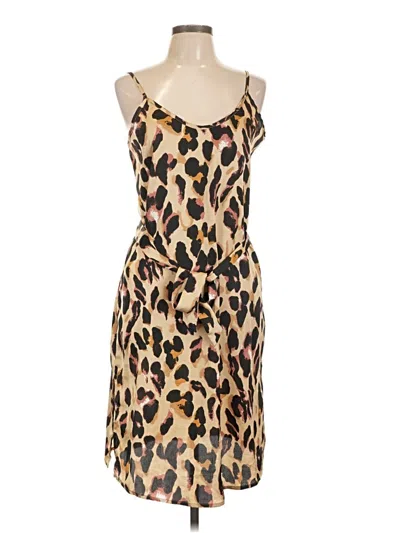 Pre-owned Boohoo Cocktail Dress In Brown