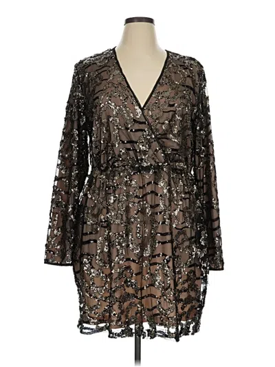Boohoo Cocktail Dress In Brown